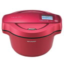 シャープ【SHARP】1.6L 水なし自動調理鍋 ヘルシオ ホットクック KN-HW16D-R(レッド系