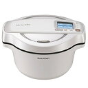 シャープ【SHARP】1.6L 水なし自動調理鍋 ヘルシオ ホットクック KN-HW16D-W(ホワイト