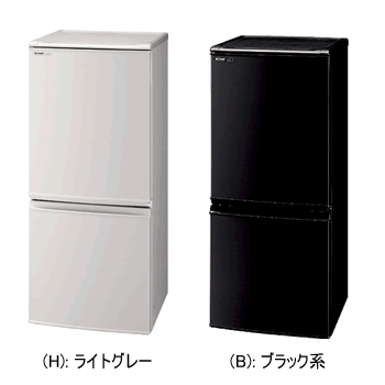 ■■シャープ【送料無料】137Lボトムフリーザータイプ冷凍冷蔵庫SJ-14P★どっちもヒンジ！【SJ14P】
