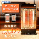 ヒーター カーボンヒーター 2灯 テクノス TEKNOS C...