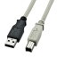 USB2.0ケーブル ライトグレー 1.5m KU20-15KUSBケーブル パソコン コード 接続 USBケーブルコード USBケーブル接続 パソコンコード コードUSBケーブル 接続USBケーブル コードパソコン サンワサプライ 【TC】