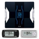 【3点セット】【体組成計1台・活動量計2台セット】TANITA(タニタ) 体組成計 RD-906-BK ブラック・カロリズム AM-161×2 ブラック・シルバー・健康教科書 セット 【ラッピング不可】【快適家電デジタルライフ】