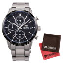 (クロスセット)(国内正規品)(オリエント)ORIENT 腕時計 RN-KU0002B (コンテンポラリー)CONTEMPORARY メンズ クロノグラフ(ステンレスバンド クオーツ 多針アナログ)(快適家電デジタルライフ)