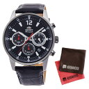 (クロスセット)(国内正規品)(オリエント)ORIENT 腕時計 RN-KV0004B (スポーツ)SPORTS メンズ クロノグラフ(牛革バンド クオーツ 多針アナログ)(快適家電デジタルライフ)