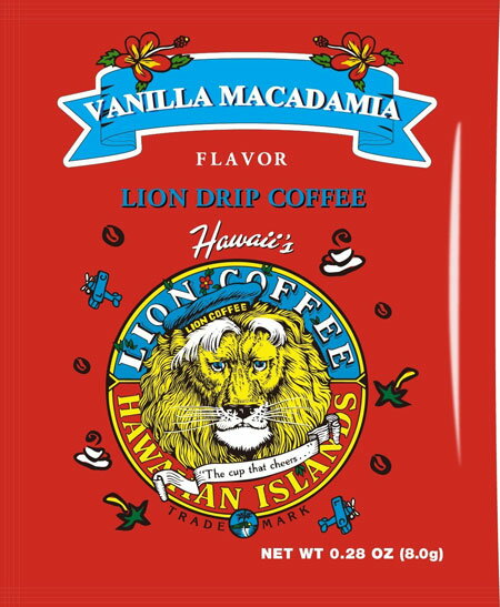 ライオンドリップコーヒー 　バニラマカダミア [LION DRIP COFFEE]ハワイ・HAWAIIAN　ライオンコーヒー・レギュラーコーヒー【メール便最大24個まで】