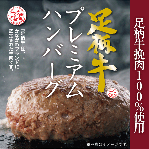 足柄牛プレミアムハンバーグ(150g×1個入)【国産】【ビーフ】【100％】【手ごね】【手作り】【かどや牧場】