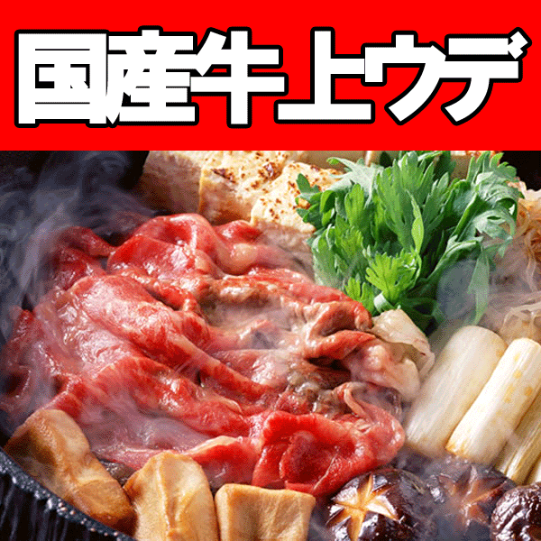 国産牛すき焼き用上ウデ500g【yo-ko0815】