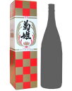 （日本酒）菊姫ご贈答時のギフト箱です。 サイズは、1800m1本のものと720mが1本のものがございますので、チェックボックスで選択下さい。