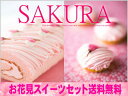 さくら満開モンブランロール1本さくら満開モンブラン3個セット【春限定】お花見スイーツセット桜スイーツ盛りだくさん♪【送料無料】