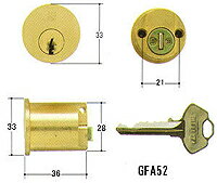 WESTGFA52用・交換シリンダー(従来品)