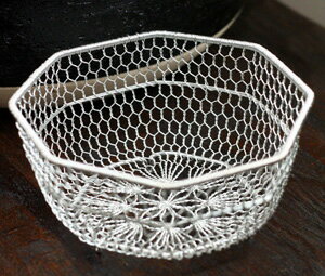 手編みの小鉢サイズ約W12×H6cm