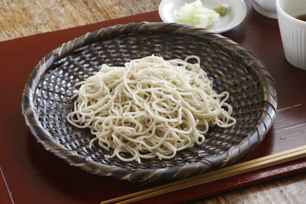 黒竹 蕎麦ざる(戸隠風／虎竹) 直径約24cm 【盛り目安 大盛りの一人前】