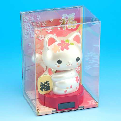 【ソーラートイ】　赤ちゃん　招き猫　桜...:kagu-club:10036865