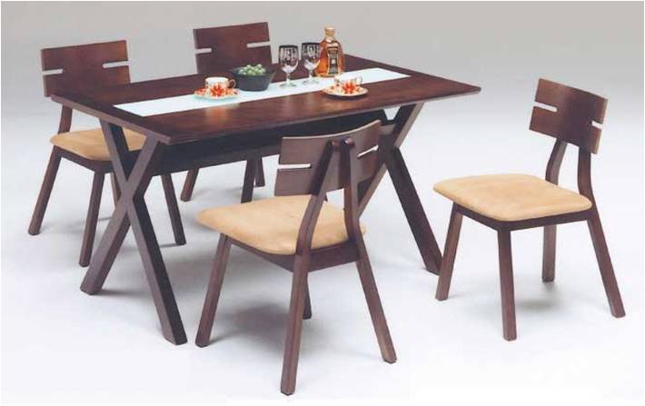【送料無料】食卓セット　食堂セット　ダイニングセットダイニングテーブル　チェア　天然木木製椅子　輸入品135MYUXBR食卓5点セット 10P25May12