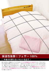 【ダブルサイズ】《保温性抜群!フェザー2.2kg使用!》羽根布団8点セットご自宅で洗えるカバー付き!フェザーたっぷりふわふわ掛け布団&寝心地しっかりウレタンフォーム入り敷き布団+枕2個付き◆掛け敷き布団セットピロー付きふとんセットお布団セット◆アイボリー