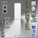 下駄箱 シューズボックス 幅30 靴箱 シューズラック 玄関収納 シューズBOX キャビネット 収納庫 靴入れ 多目的収納庫 ストッカー スリム 木製 シンプル 北欧 薄型 すきま収納 扉付 大容量 国産 日本製 高級下駄箱 シューズボックス (ハイタイプ) 幅30cm