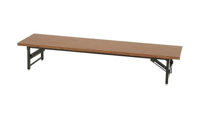【新品】折りたたみ会議テーブル (ロータイプ) W1800xD600xH330 【不二貿易製：6033N】