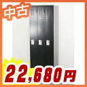 3人用ロッカー スリムタイプ シリンダー錠 更衣ロッカー スチールロッカー【国産】 W600xD515xH1790【L-37C-SP】【中古】【オフィス家具】【ご奉仕価格!】【未使用品】 3人用 【鍵付】