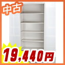 オープン書庫 6段 スチール棚 オープン書庫 本棚 オープンキャビネット 中古キャビネット【イトーキ製】 W900xD450xH2136【HTM-219LSS-WE】【中古】【セット】【オフィス家具】【ベース付き】