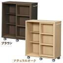 【72時間限定・送料半額300円&全品ポイント5倍♪14日9:59迄】【44%OFF】≪幅59.4×奥行29×高さ70cm≫ キャスター付き収納スライドカート ..