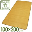 【数量限定：3,980円】丈夫でひんやり 竹シーツ 『ひんやり竹 敷パッド』 シングル 100×200cm（四方ゴムバンド付き） 夏 エコ 天然素材 クール用品 クール寝具 【D】【送料無料】【e-netshop】【Aug08P3】