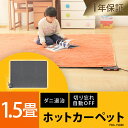 ホットカーペット 1.5畳 本体 TEKNOS TWA-15...