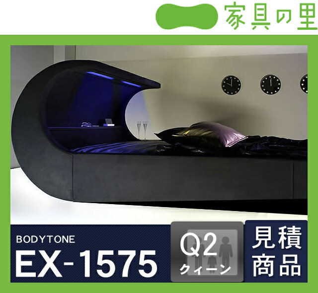 オーバーナイト ゼロ（スエード調）〔ウォーターベッドハードサイド〕クイーンサイズ（2バッグ）BODYTONE-EX1575※代引き不可