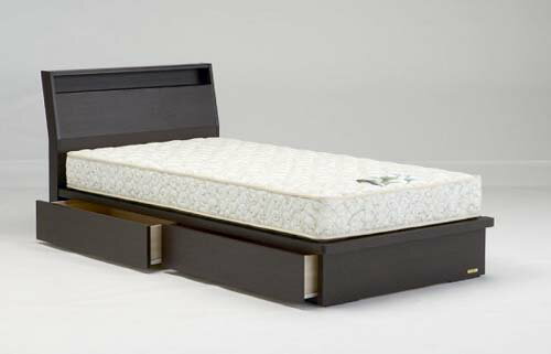 【送料無料】 フランスベッド　NLS-702-DR　ベッド　マットレス付　引出し収納　スノコ床板　メーカー直送　通販　ベッド　シングル　天然木　2色