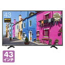ハイセンスジャパン(Hisense) BS/110度CS/地上デジタルチューナー内蔵 43V型 デジタルハイビジョン液晶テレビ別売USB HDD録画対応 フルハイビジョン対応 HJ43K3121 液晶TV 地デジ テレビ 液晶テレビ USB HDD録画 フルハイビジョン 高画質 【送料無料】