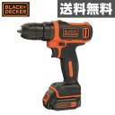 ブラックアンドデッカー(BLACK&DECKER) 10.8Vリチウム コードレス・ドリルドライバー BDCDD12 ブラデカ B&D 電動ドライバー 電動ドリル ドリルドライバー コードレス リチウムイオン 【送料無料】