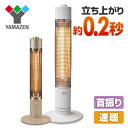グラファイトヒーター 首振り おしゃれ (450W/900W) DCTS-A091 カーボンヒーター 遠赤外線ヒーター 電気ストーブ 脱衣所 トイレ 足元暖房 スリムカーボンヒーター 速暖 【送料無料】 山善/YAMAZEN/ヤマゼン 1011P