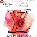 【代引き不可】【特大サイズ】アートパネル「LV PETALS」サイズ109.2×109.2cm ファッションの絵画 ブランドモチーフポップアート アートフレーム The Oliver Gal Artist Co 渡辺美奈代セレクト
