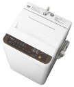 ★【220】NA-F60PB12-T 全自動洗濯機 6kg パナソニック Panasonic ブラウン【楽天あんしん延長保証加入可能】【kk9n0d18p】【キャッシュレス5%還元対象】