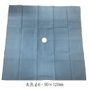 <メール便送料無料>動物用布ドレープ 90×120cm 丸孔φ6 ブルー【動物専用ドレープ・動物ドレープ・サージカルドレープ・医療用ドレープ】