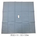 <メール便送料無料>動物用布ドレープ 120×120cm (角孔2×13cm) ブルー【動物専用ドレープ・動物ドレープ・サージカルドレープ・医療用ドレープ】