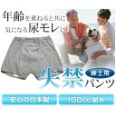 失禁パンツ 【紳士100cc】日本製 男性用失禁パンツ【Wディスメルで強力消臭パンツ】【33015】安心しっかり吸収