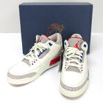 NIKE ナイキ AIR JORDAN 3 RETRO エアジョーダン 3 レトロ 品番:136064-140/サイズ:27.5/カラー:ホワイト×レッド×ブルー /INTERNATIONAL FLIGHT/ストリート/バスケ/スニーカー/靴 シューズ