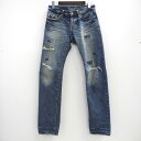 【中古】HYSTERIC GLAMOUR/ヒステリックグラマー /スタッズ リペア デニム/【加工/クラッシュ/ダメージ】メンズ/サイズ29【桜井店】