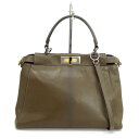 FENDI(フェンディ)ビーカブー オリーブ系 ハンド/ショルダー/2WAYバッグ《バッグ/かばん/鞄》【ブランド】【中古】【山城店】