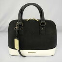 【中古】samantha&chouette サマンサ シュエット/シャニー 2WAY バッグ/ブラック ホワイト/モノトーン バイカラー/鞄 カバン/レディース 小物/定番【桜井店】