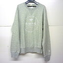 【中古】BEAMS×RUSSELL ATHLETIC/ビームス×ラッセルアスレチック ロゴ スウェット スエット トレーナー グレー系 【メンズ古着】【SIZE:L】【119】【福山店】