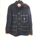 【中古】JUNYA WATANABE MAN×LEE/ジュンヤワタナベマン×リー ツイード切替 デニム カバーオール インディゴ系 【メンズ古着】【SIZE:M】【118】【福山店】