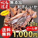 (送料無料) 北海道 函館産 丸干しいか ゴロ付き いかすみ スルメイカ いか するめ 乾燥 海鮮 貰って嬉しい 贈答 珍味 贈物 1000円ポッキリ /メール便