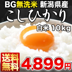 《DC》[23年産]BG無洗米 新潟県産 こしひかり 白米 10kg30kgまで1配送でお届けします北海道・沖縄・離島は送料無料対象外です【送料無料】無洗米/送料無料/10kg/10KG/10kg/BG無洗米/こしひかり/コシヒカリ/米/白米