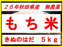 【新米】【26年産】【秋田県産】【無農薬】【きぬの