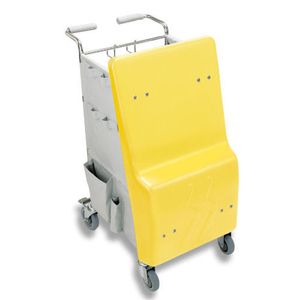 セイワ マイクロカート　1台　MW-100-3 [黄]美観・耐久性に優れたステンレス製です。非磁性なので、病院でも安心して使用できます。