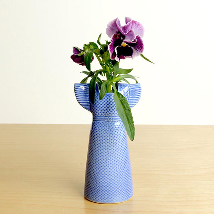 【送料無料・ポイント2倍】LisaLarson リサラーソン ワードローブシリーズ ベースドレス【リサ・ラーソン リサラーソン LisaLarson Lisa Larson 陶器 花瓶 オブジェ ドレス 飾り 北欧 テイスト プレゼント】