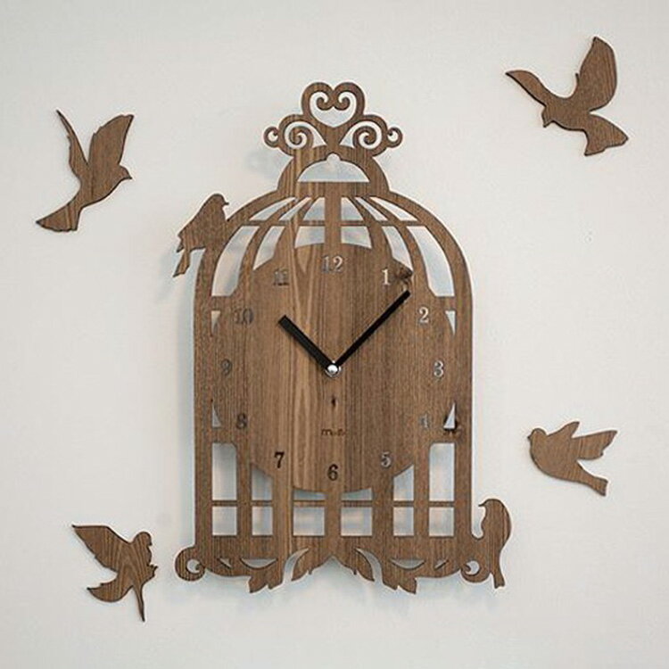 【送料無料】掛け時計 バードハウス【壁掛け時計 時計 おしゃれ かわいい デザイン 北欧 壁 壁時計...:kaiteki-homes:10095247