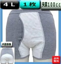 失禁パンツ 男性 中容量4L【1枚】尿漏れ100c