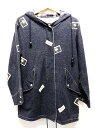 【中古】PINKHOUSE ピンクハウス スウェット ワッペン フード ジャケット